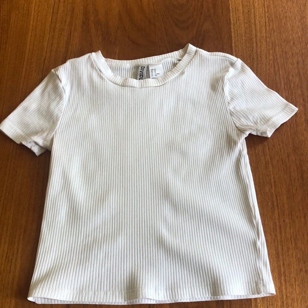 H&M XS White Tee